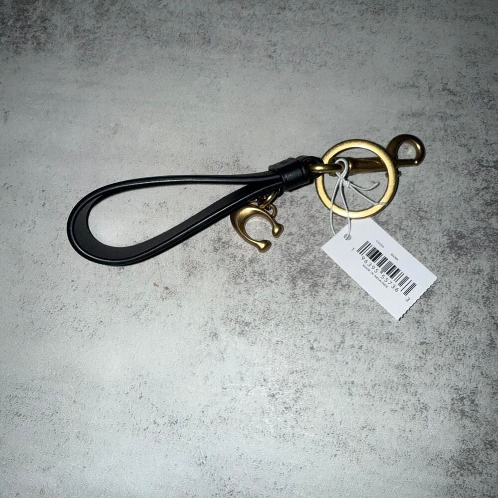 Coach black trigger snap keychain - Picture 4 of 5